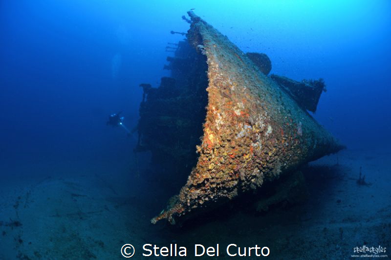 "Isonzo wreck" - Ship sunken the 10 april 1943 torpedoed ... by Stella Del Curto 