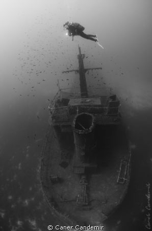 Shipwreck in Bodrum, Turkey by Caner Candemir 