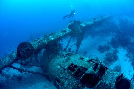 This Catalina Wreck ex WW II, is located in Biak, Papua -... by Iman Brotoseno 