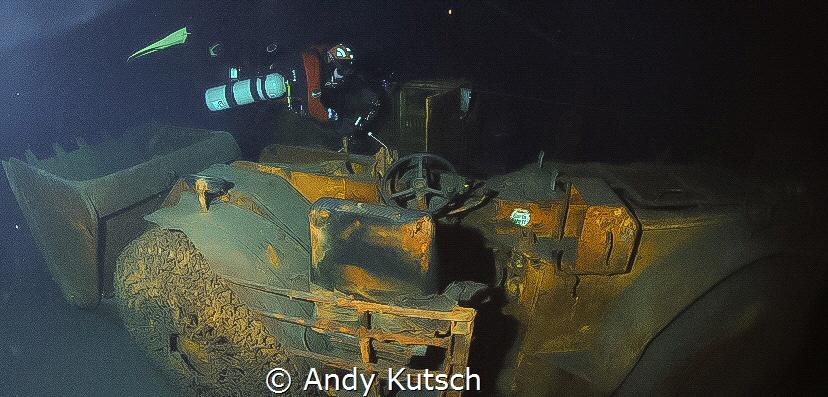 Diver in the Mine Felicitas in Germany by Andy Kutsch 