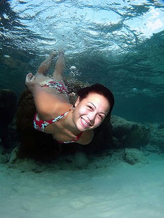 Underwater Babe! Taken In Redang, Malaysia! by Ed Eng 