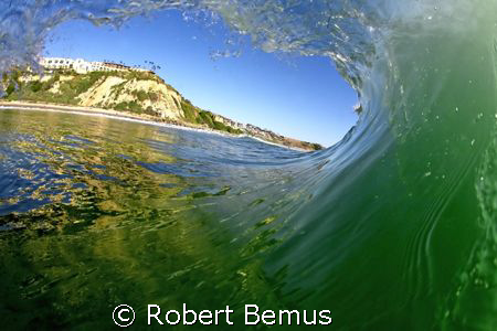 Inside out/barrel tube surfing...Salt Creek, CA, that's t... by Robert Bemus 