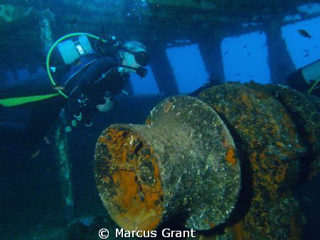 Taken on the wreck of MV Kawella. by Marcus Grant 