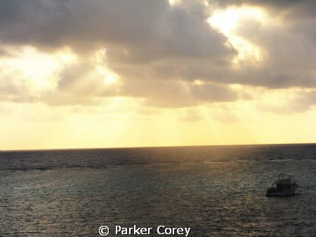 Shot from room just as we were about to dive. The boat wa... by Parker Corey 