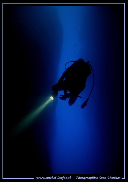 Diving the Inland Sea - in Gozo Malta... Que du bonheur..... by Michel Lonfat 