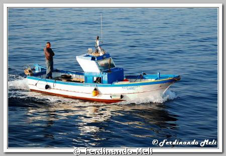 A fishing boat. by Ferdinando Meli 