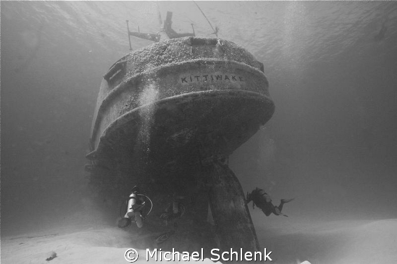A recent dive on the USS Kittiwake...natural light photo by Michael Schlenk 