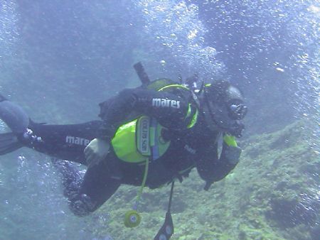 wall dive / zakinthos 2002 by Konstantinos Baris 