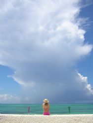 Claudia and the cloud, Compass point, Bahamas... 