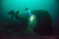The picture is taken on 75meter. 
The Oldenburg is a ww2 wreck which also took part as a raider in WW1 and sunk 45 ships