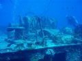 SS Thistlegorm, The winch on the Bow with mooring line tied on