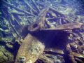 One of the propellers on Bermuda's largest shipwreck, the Cristobal Colon