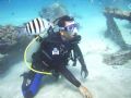 Crash Boat , Aguadilla Puerto Rico.
Camera f30 from fine pix underwater mode. This is me and a few fish