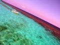 Great sky over the corral gardens reef in Grand Cayman