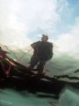 Ice diving in Weissensee Austria.