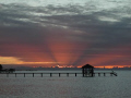 Sunset view from Sandy Bay, Roatan