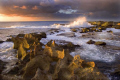 Sunset on the North Shore Oahu Hawaii. 