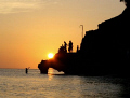 Boracay Sunset - kids having fun!