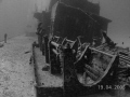 wreck:  russian destroyer off coast of little cayman.  Depth charge racks in foreground.  