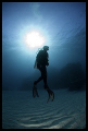 diver silhouette, canon 5D, Wadi Lahmi 2007