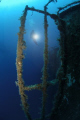 Diver on the wreck of the Zenobia, Cyprus.  Taken with Nikon D100 & 10.5mm.