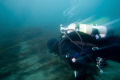 Winter diving in Prince William Sound Alaska.