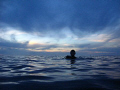 Sunset diving in the middle of the Andaman Sea.