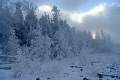 Shoreline at Tobermory, Canada after a winter storm