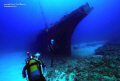 The Stella Maru ,diver coming on to the wreck.Mauritus