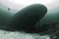 the wreck of SS Borghild , resting on nice sandy bottom on 150 feet.