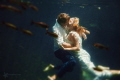 underwater trash the dress in mexican cenotes