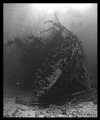 Stern of the Giannis D in the Red Sea.