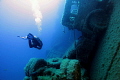 Lorrie on the Zenobia Wreck. Larnaca, Cyprus.