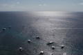 Photo taken from a high point overlooking the sea at Mactan Island, Cebu, Philippine.